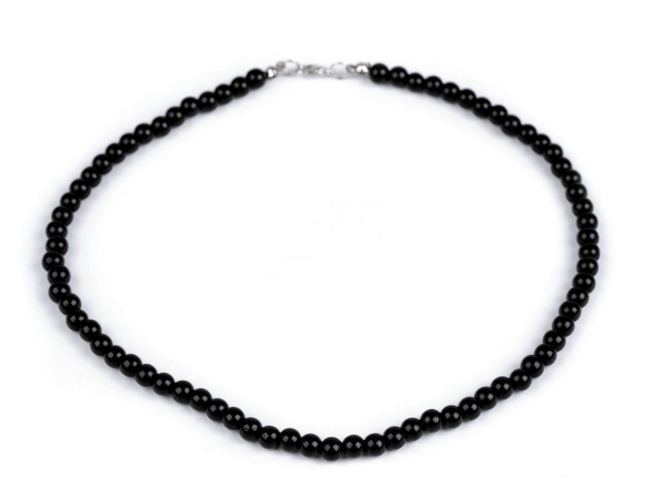 Perlový náhrdelník, barva 6 černá