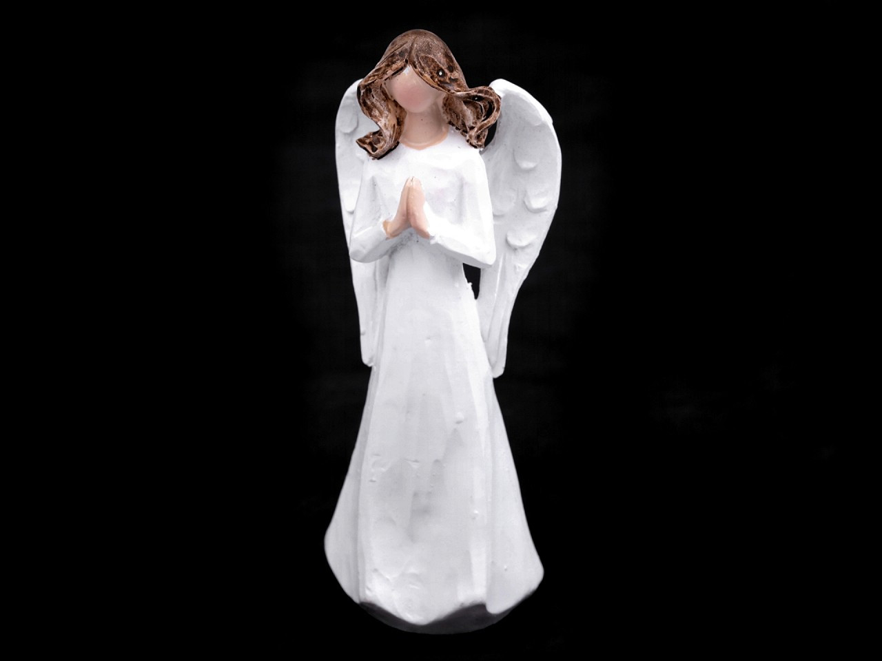 Dekorace anděl - malý, barva 4 bílá