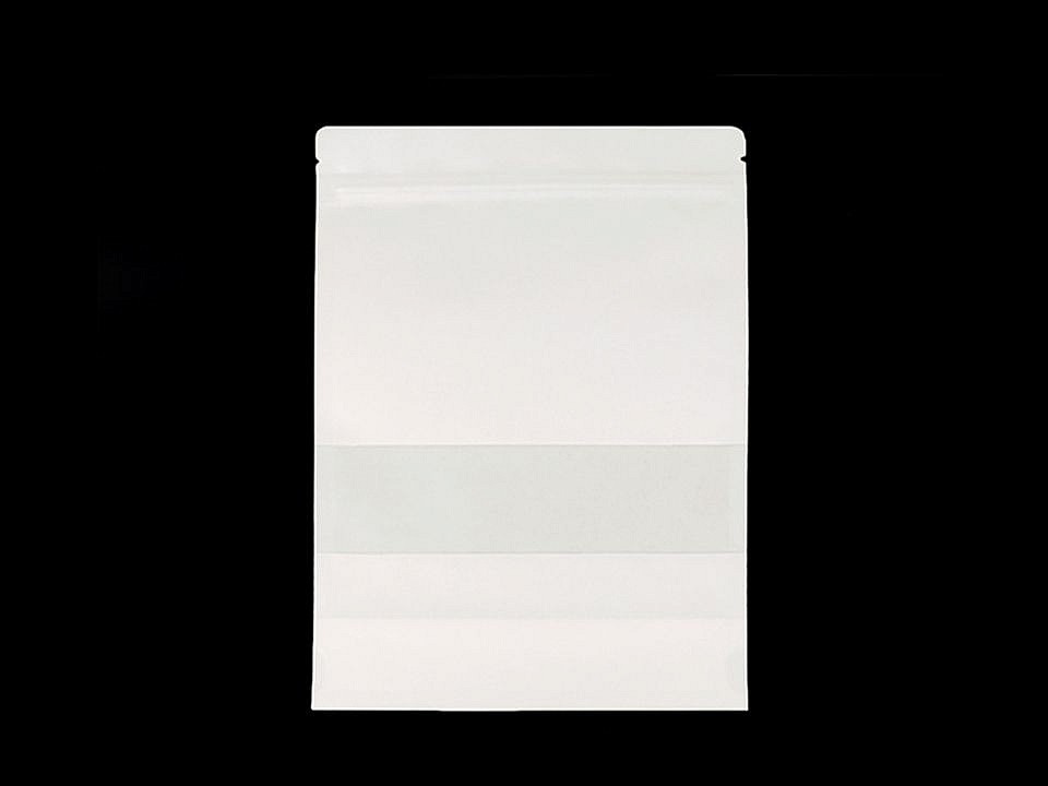Sáček s průhledem bílý, malý, barva 2 (12 x 18 cm) bílá