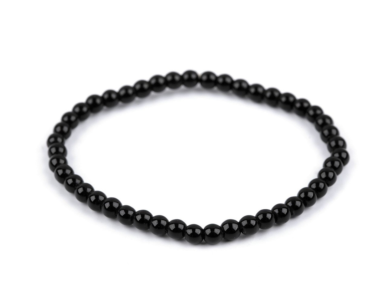 Perlový náramek, barva 8 černá