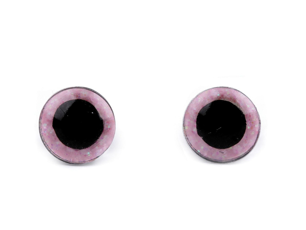 Oči glitrové s pojistkou Ø10 mm, barva 4 (22) pudrová AB