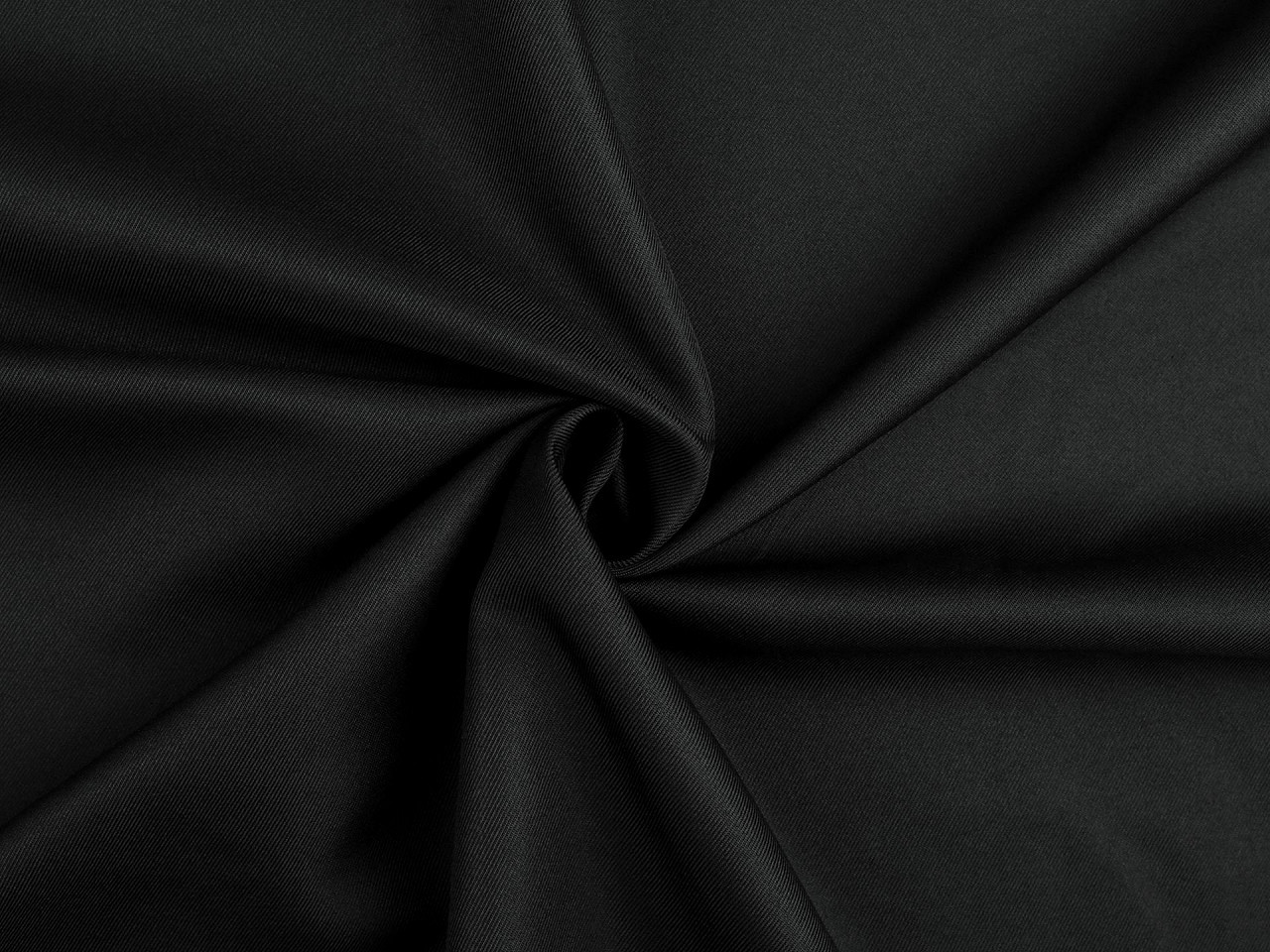 Polyesterová látka řádkovaná, barva 6 černá