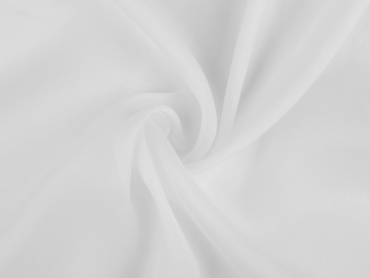 Šifon s leskem, barva 1 (1) Off White