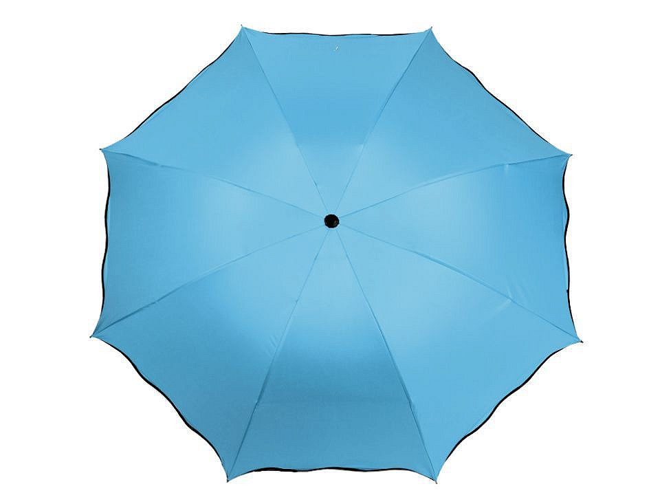 Dámský skládací deštník kouzelný, barva 5 modrá azuro