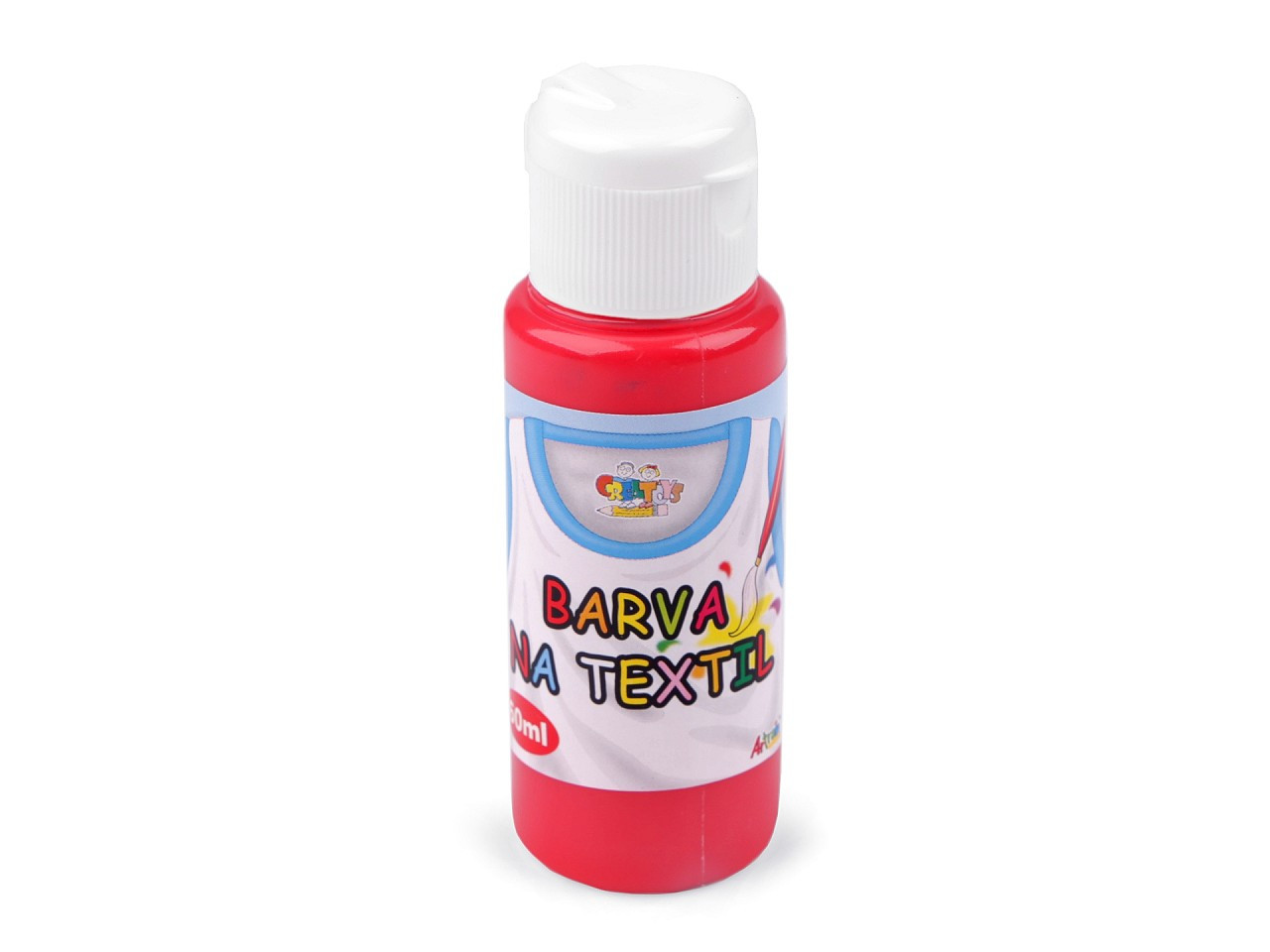 Barva na textil 60 ml, barva 4 červená