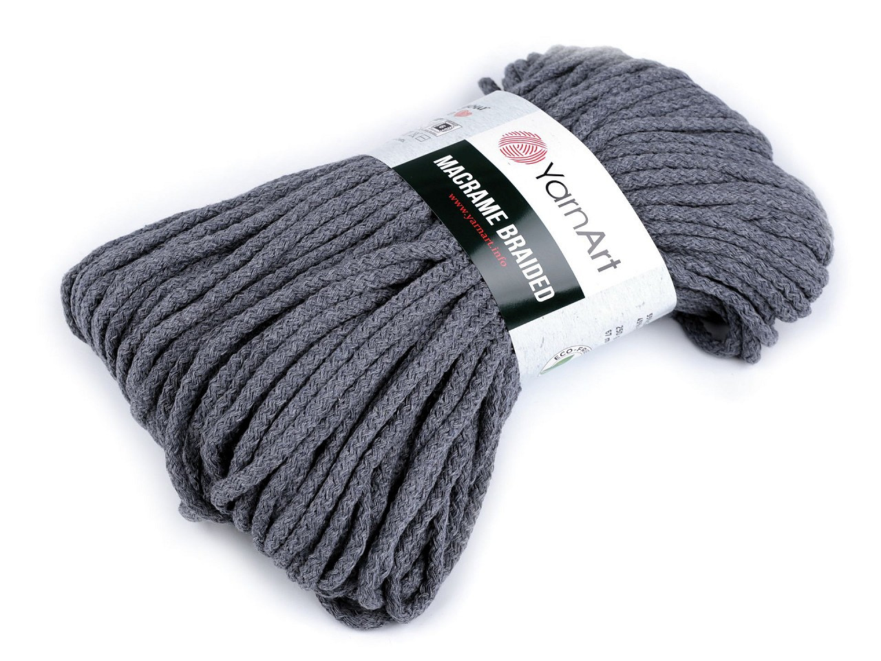 Pletací příze Macrame Braided 250 g, barva 18 (761) modrošedá