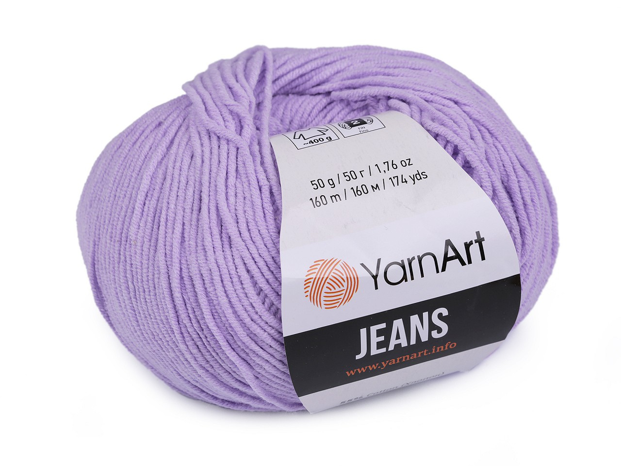 Pletací příze Gina / Jeans 50 g, barva 42 (89) fialová sv.