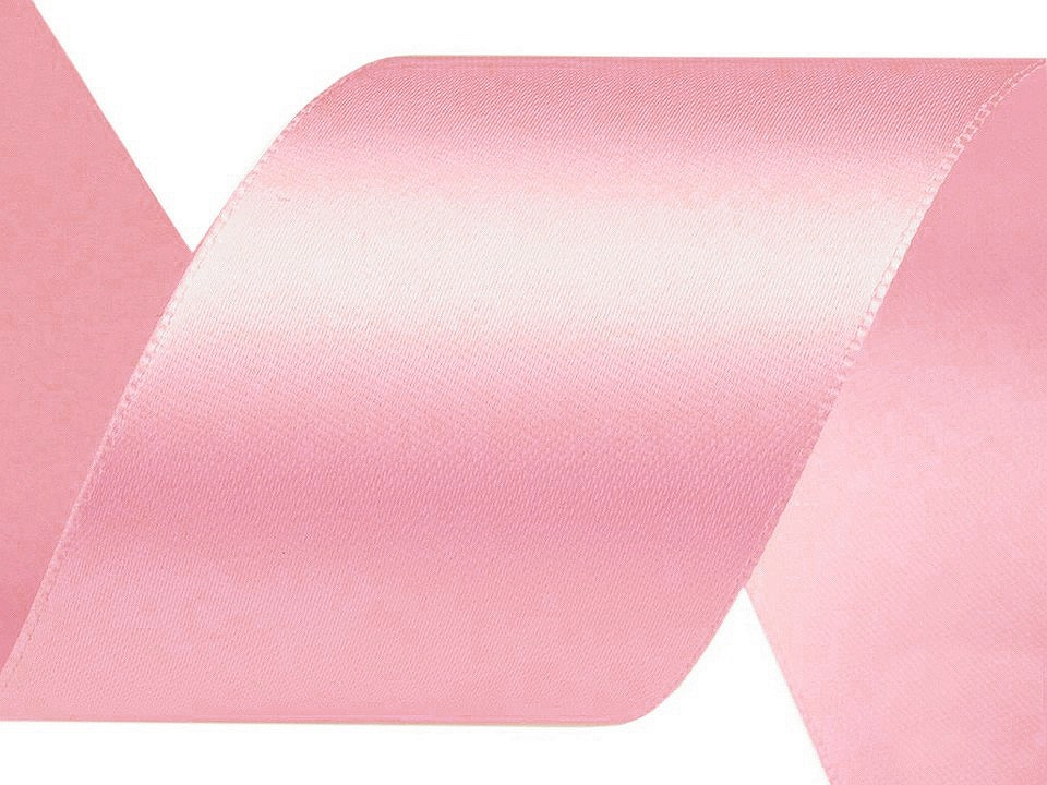 Atlasová stuha šíře 50 mm, barva 43 růžová sv.