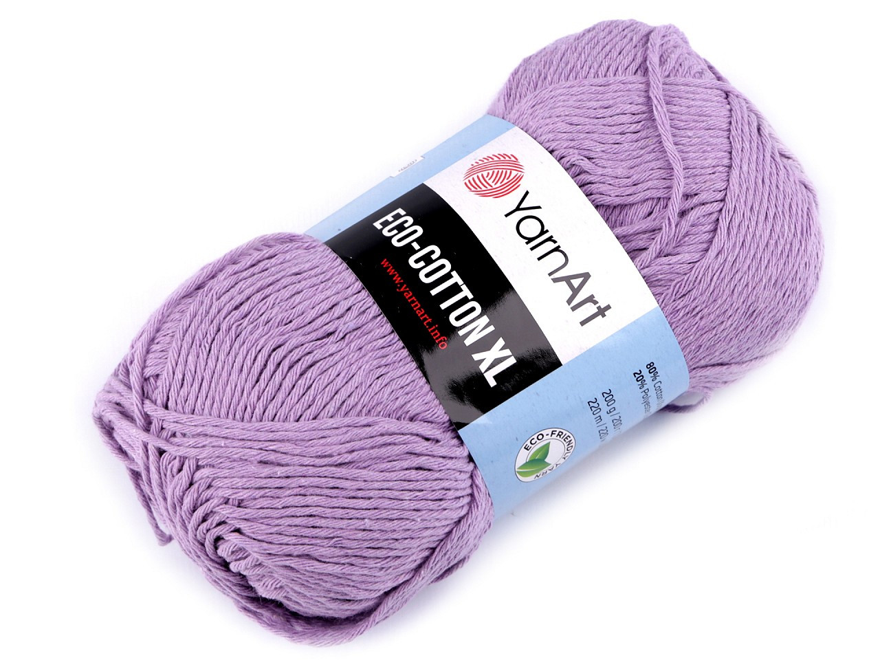 Pletací příze Eco - cotton XL 200 g, barva 15 (771) fialová lila