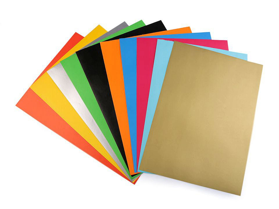 Papír barevný samolepicí 21x29 cm, barva 2 mix barev