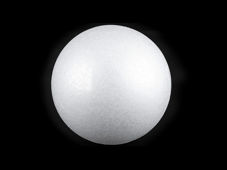 Koule Ø15 cm polystyren, barva bílá