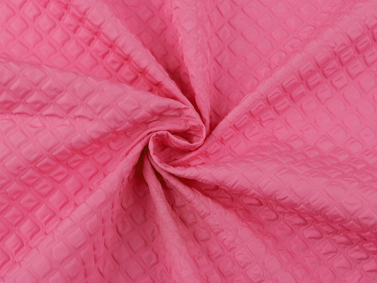 Šusťákovina zpevněná 3D kostičky, barva 6 (16) pink