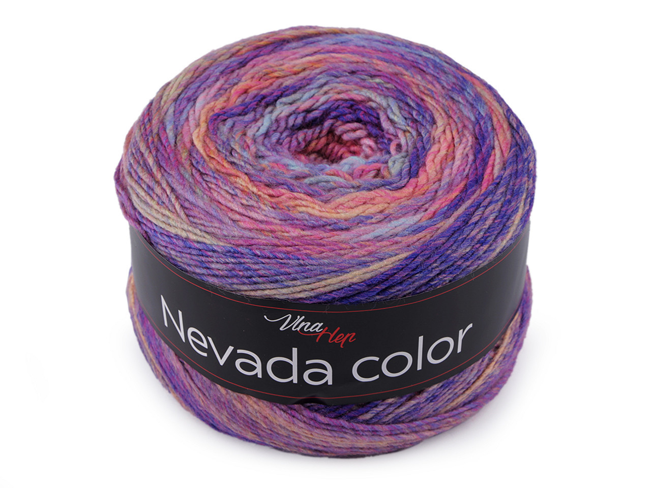 Pletací příze Nevada Color 150 g, barva 3 (6304) fialová