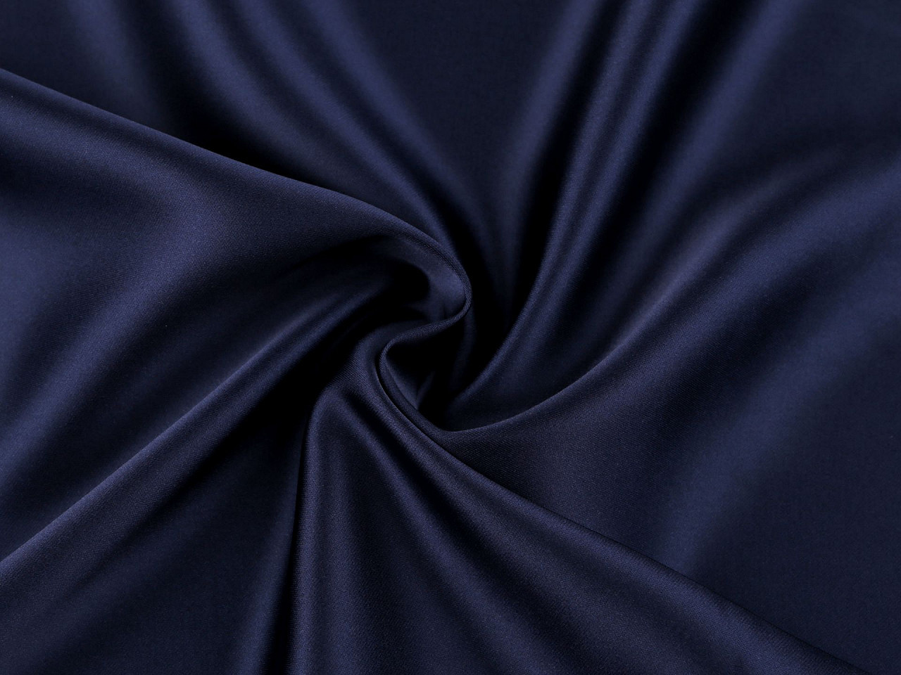 Satén splývavý Rose, barva 8 (22) (180 g/m²) modrá tmavá