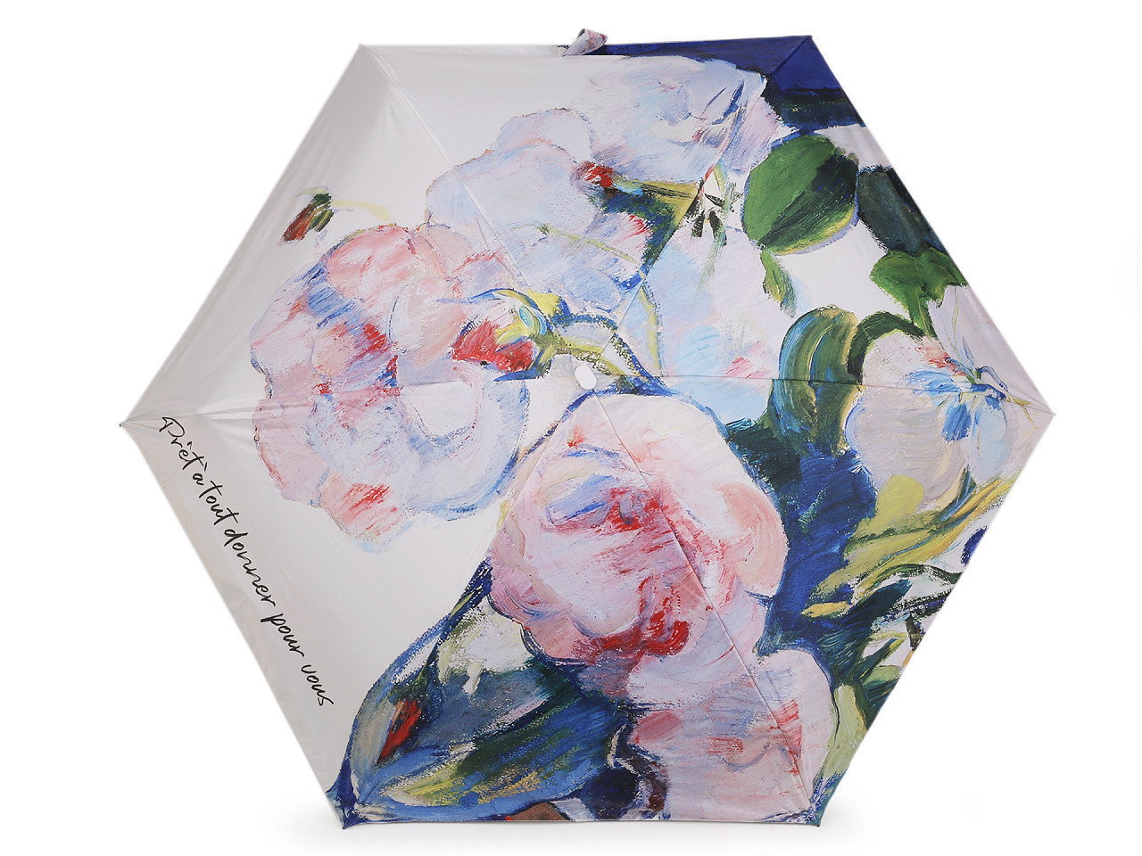 Dámský mini skládací deštník, barva 1 bílá
