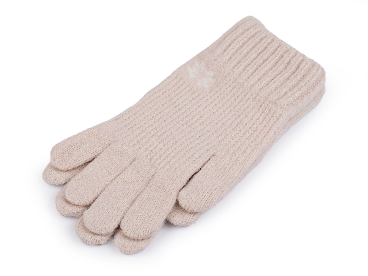 Dámské / dívčí pletené rukavice, barva 7 béžová světlá