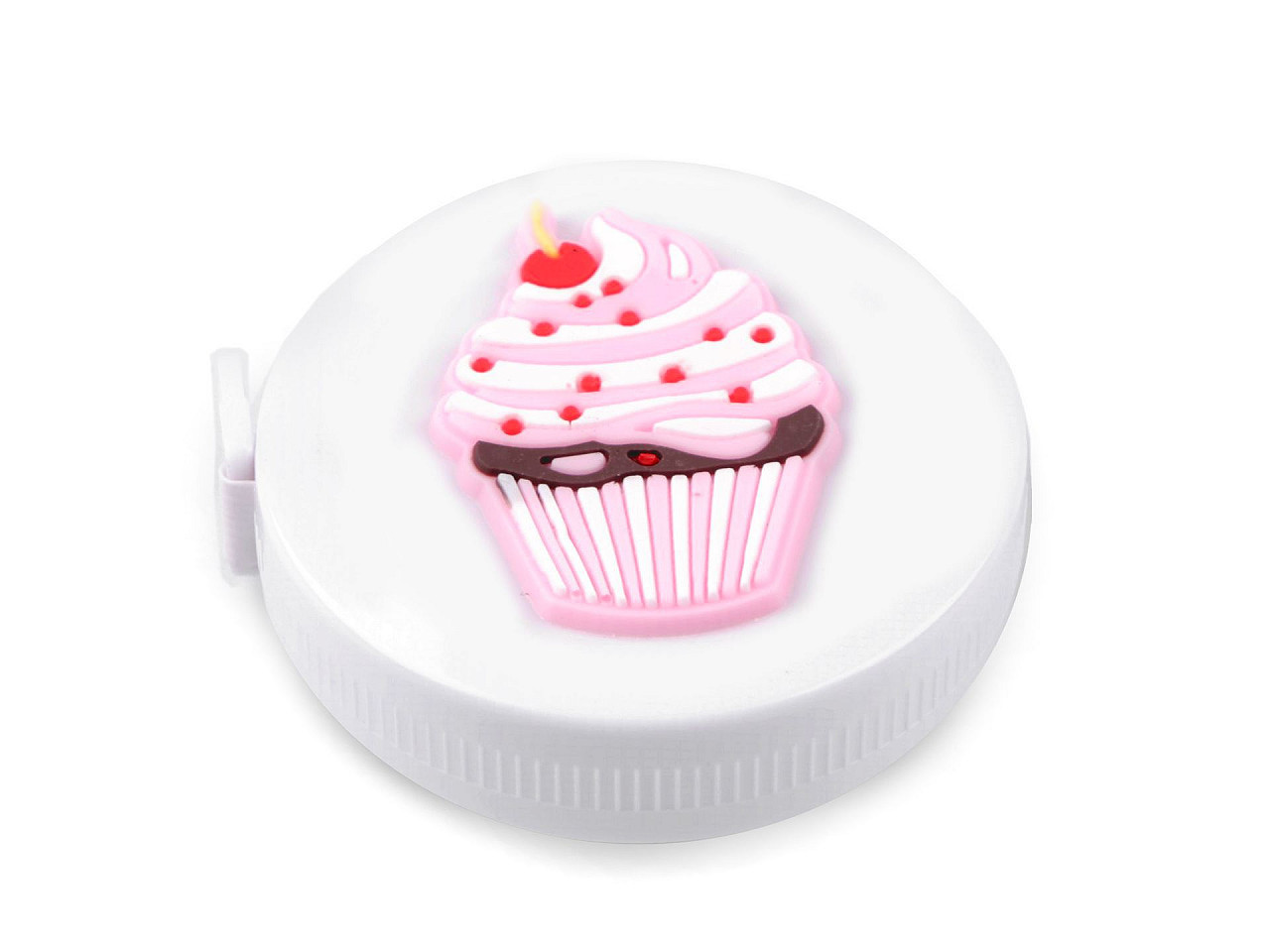 Svinovací metr s 3D obrázkem délka 150 cm, barva 2 bílá cupcake