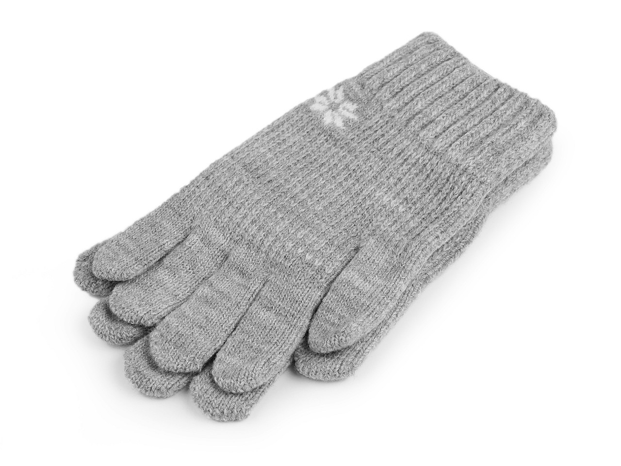 Dámské / dívčí pletené rukavice, barva 10 šedá holubí