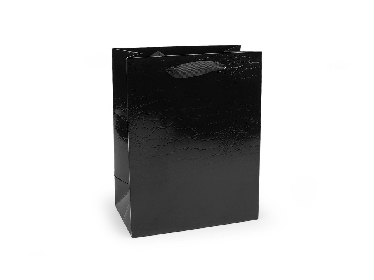 Dárková taška metalická, barva 3 černá