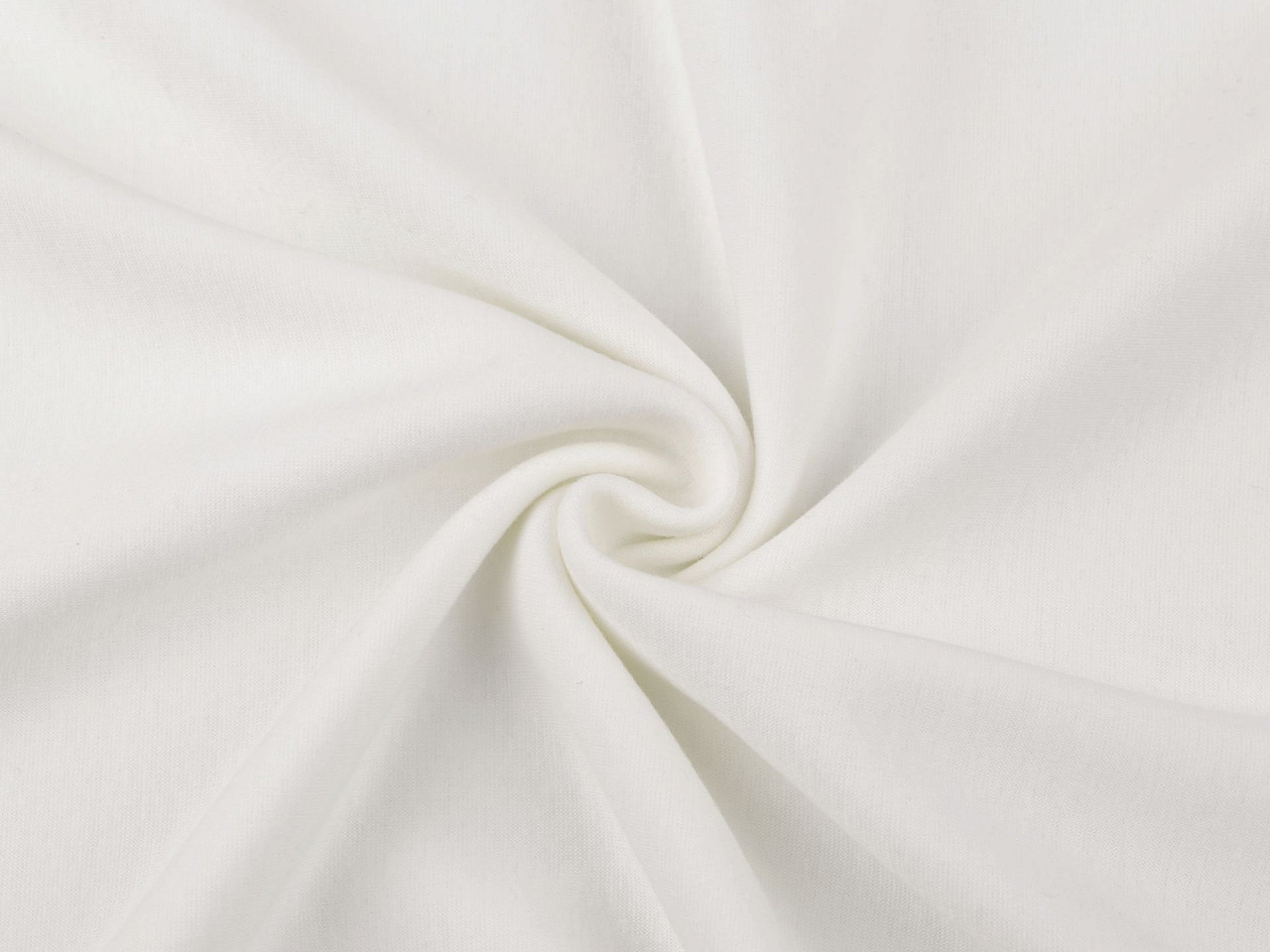Teplákovina bavlněná s kožíškem, barva 1 (0151) Off White