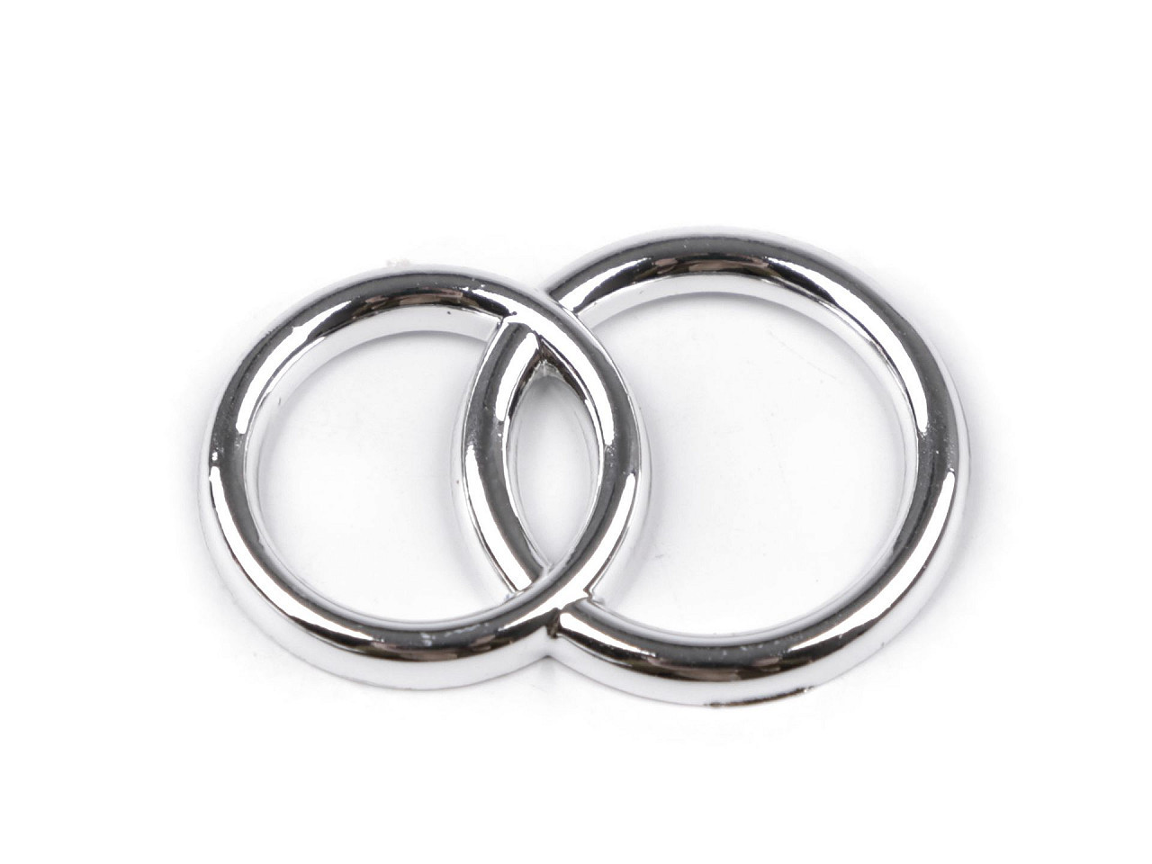 Dekorační prsteny, barva 2 stříbrná