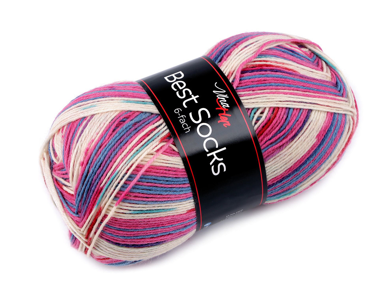 Pletací příze Best socks 150 g, barva 2 (7368) béžová světlá růžová