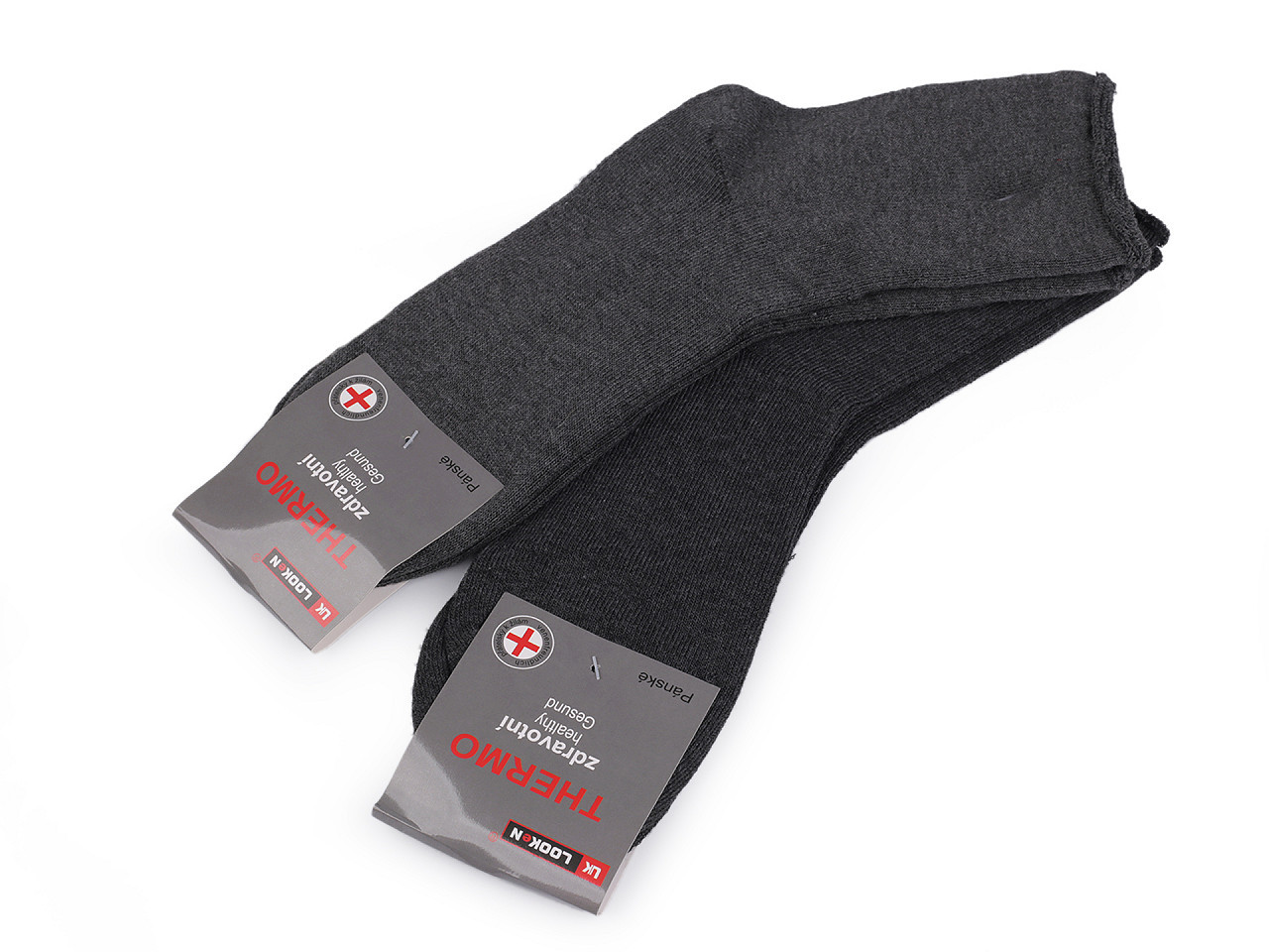 Pánské bavlněné ponožky se zdravotním lemem, barva 3 (vel. 39-42) mix náhodný