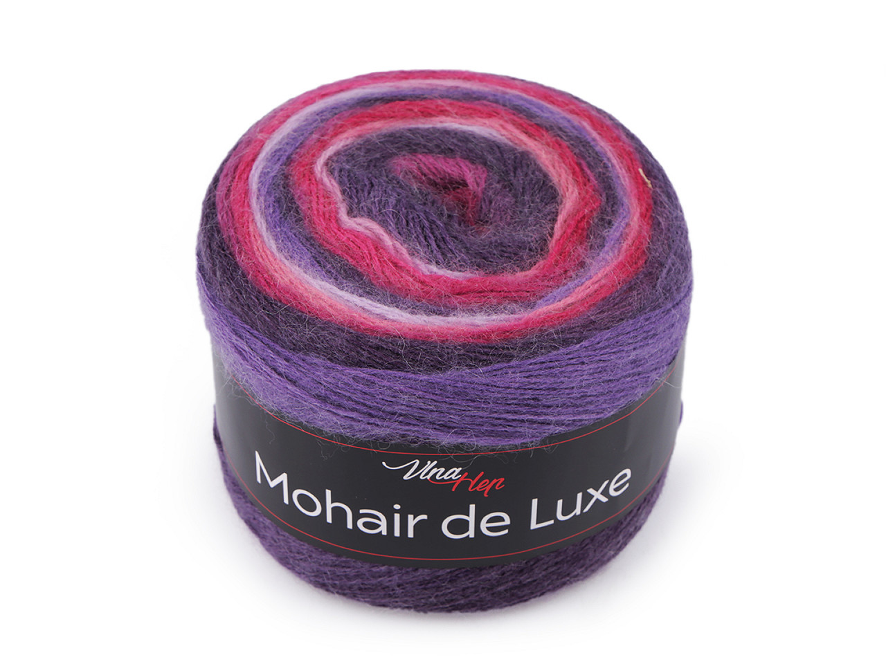 Pletací příze Mohair de Luxe 150 g, barva 2 (7404) fialová