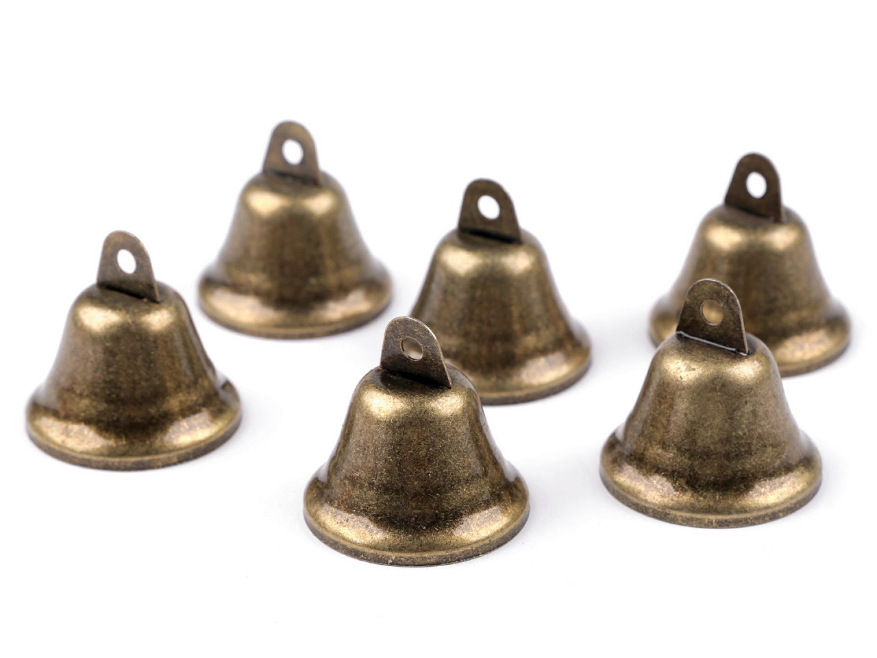 Kovový zvoneček Ø38 mm, barva staromosaz