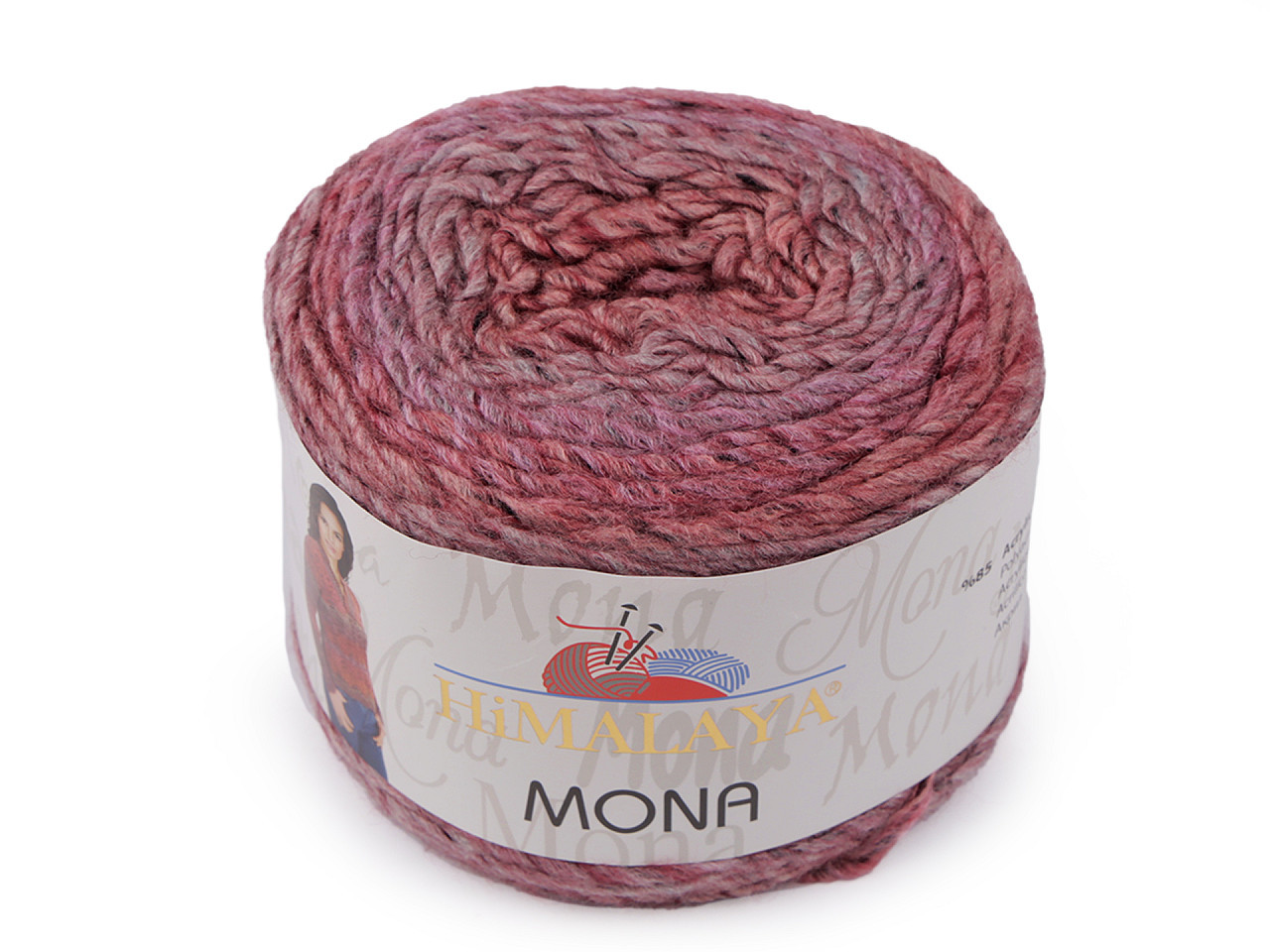 Pletací příze Himalaya Mona 100 g, barva 2 (22101) starorůžová