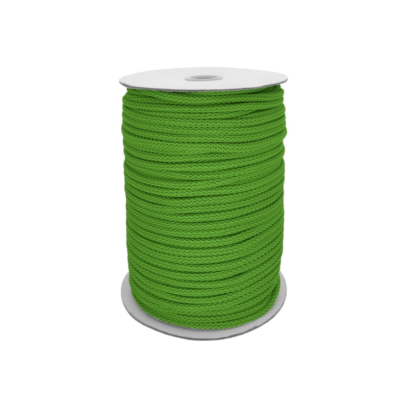 Oděvní šňůra PES Ø7 mm, barva Zelená trávní (064)