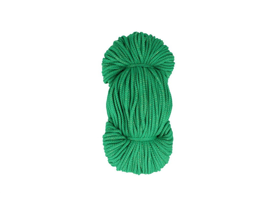 Oděvní šňůra PES Ø2 mm, barva Zelená (258)