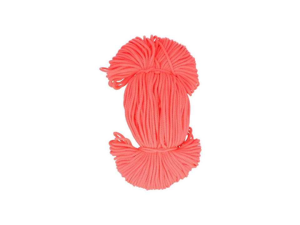 Oděvní šňůra PES Ø2 mm, barva Růžovooranžová výrazná (335)