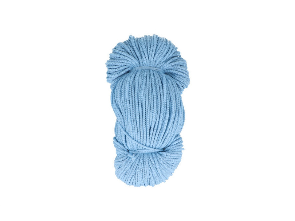 Oděvní šňůra PES Ø2 mm, barva Modrá sv. (185)