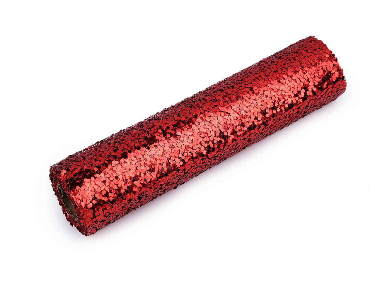 Pavučinka dekorační s glitry šíře 24 cm, barva 4 červená