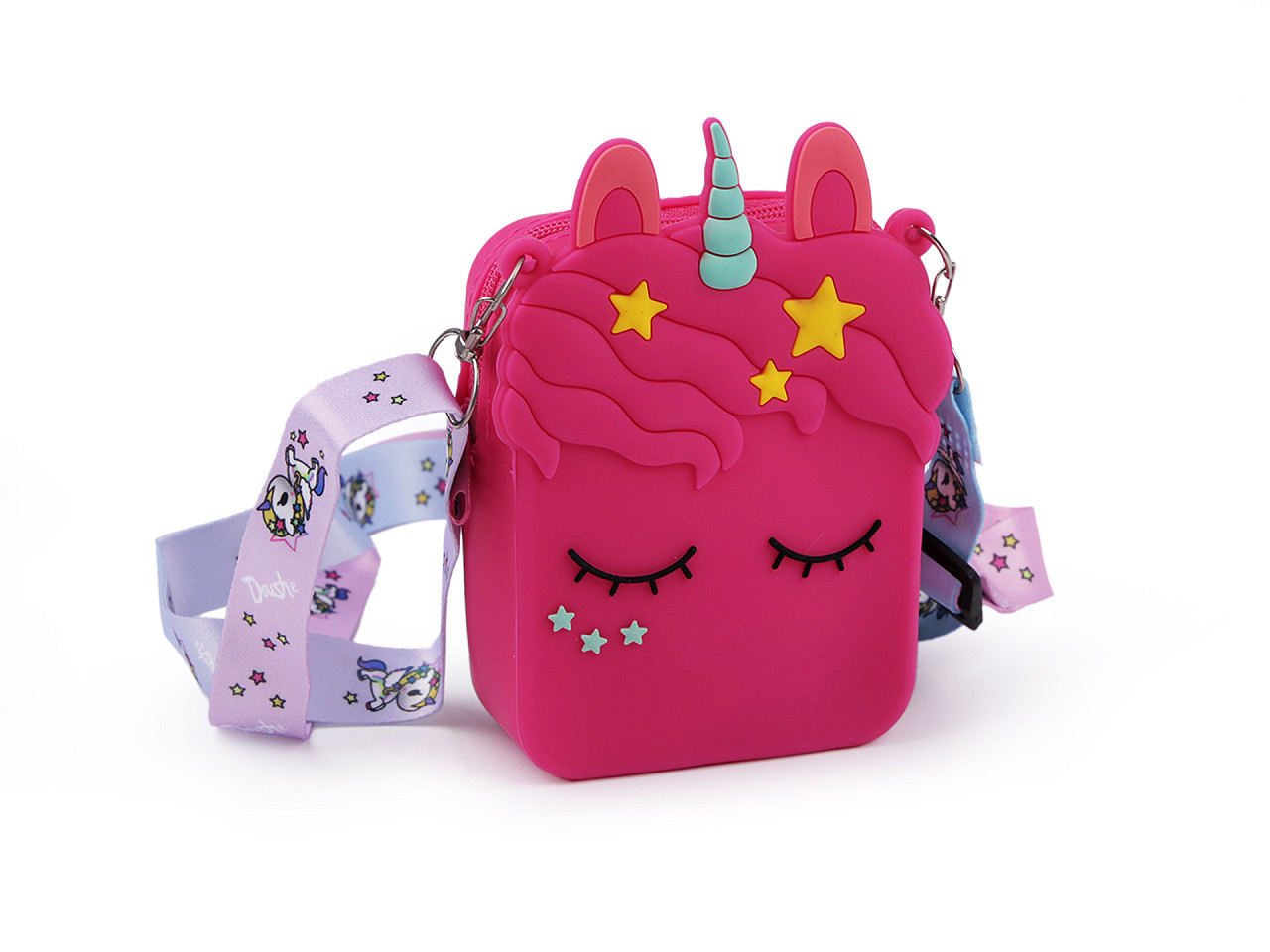 Dětská kabelka / pouzdro jednorožec, barva 2 pink