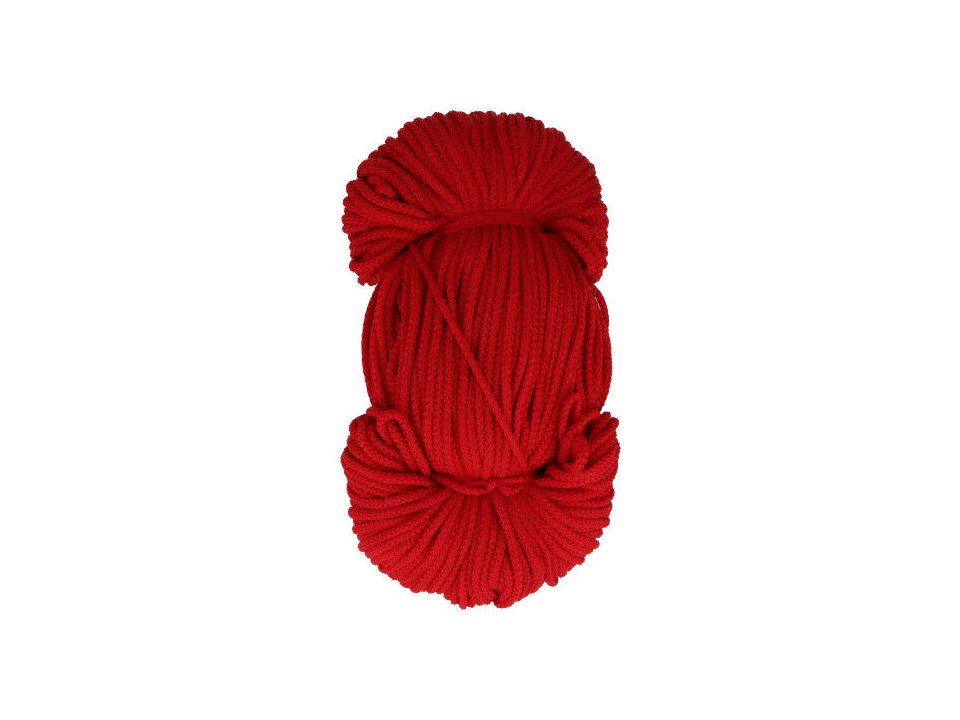 Oděvní šňůra PES Ø2 mm, barva Červená (148)