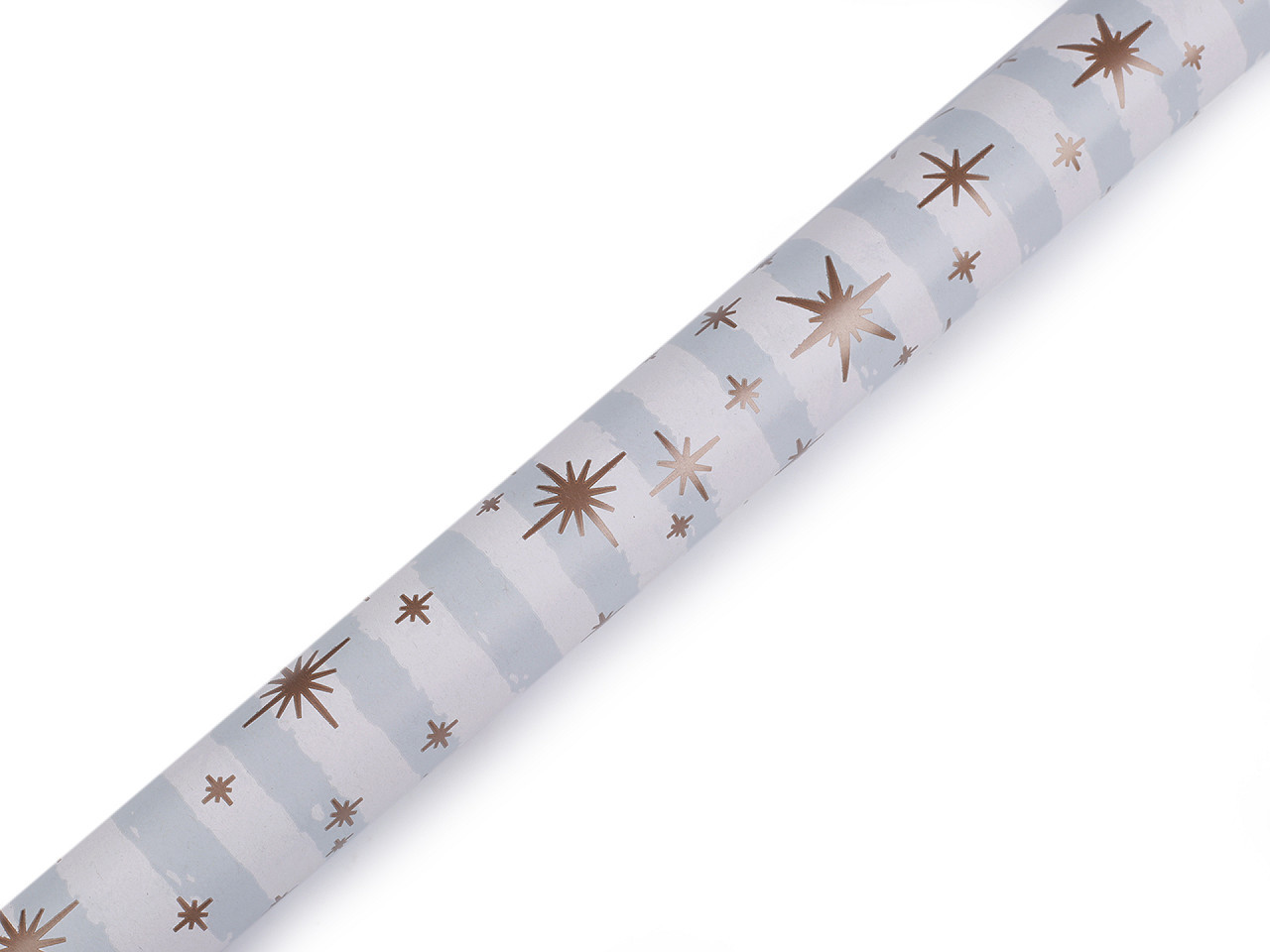 Balicí papír vánoční 0,7x2 m, barva 12 modrá holubí hvězdy