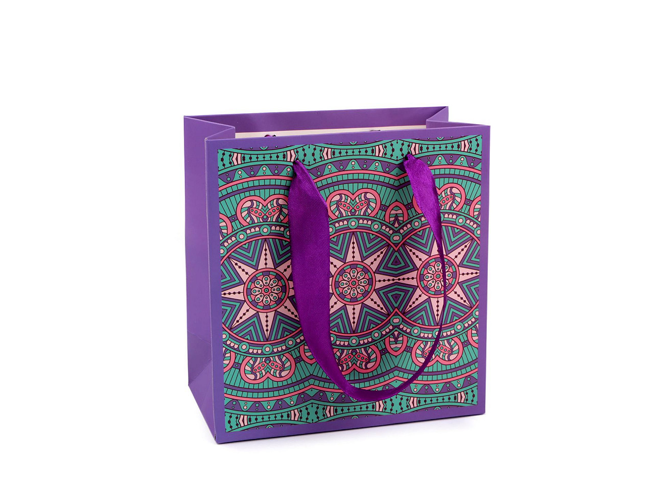 Dárková taška mandala, barva 4 fialová