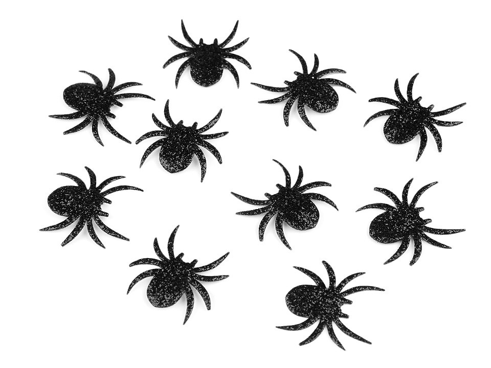 Nažehlovačka větší pavouk, barva černá
