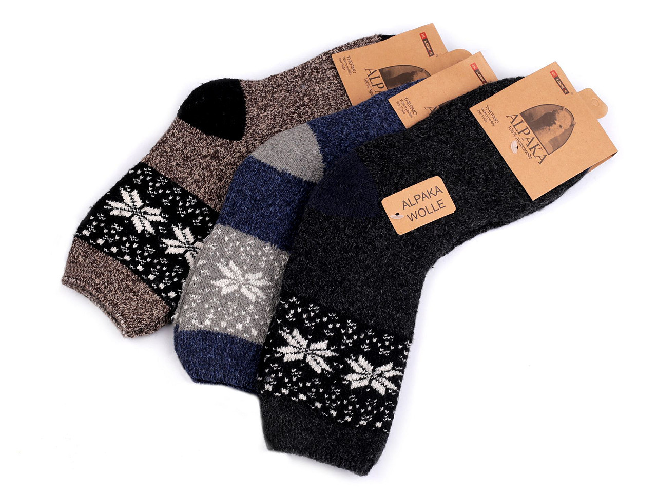 Dámské ponožky thermo Alpaka, barva 6 (vel. 39-42) mix náhodný