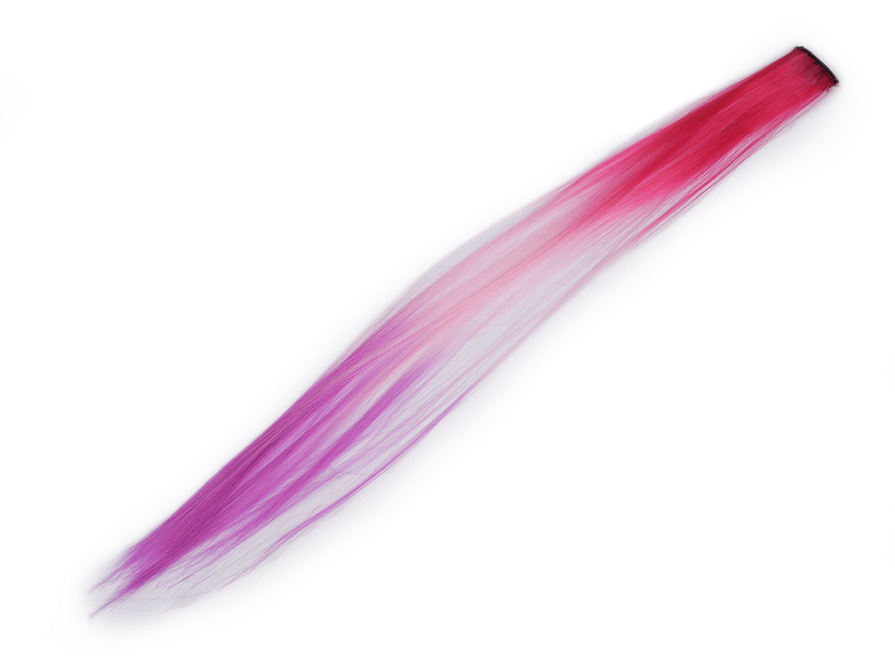 Pramen vlasů s clip-in hřebínkem, barva 2 pink fialová