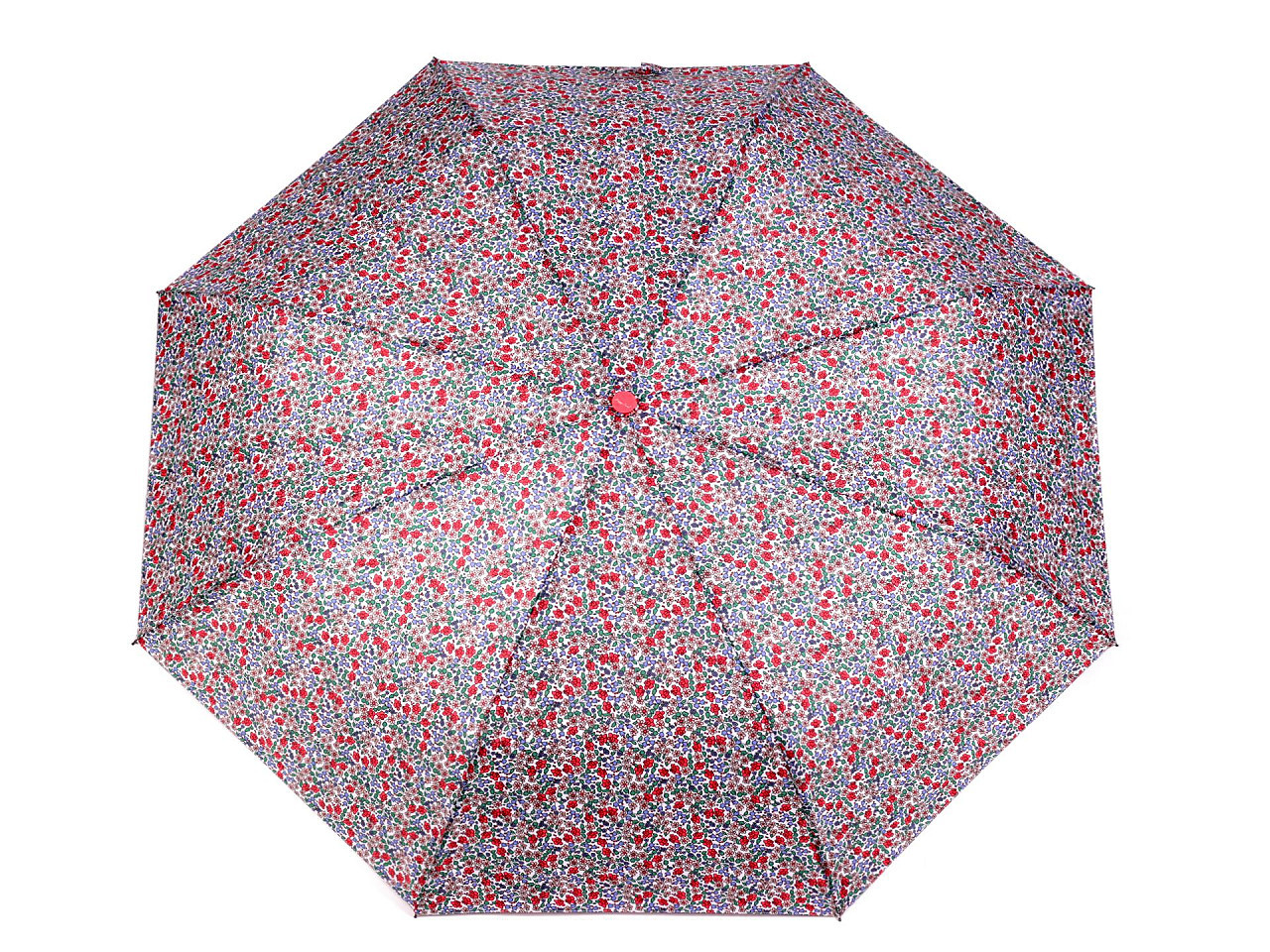 Dámský skládací vystřelovací deštník, barva 1 bílá
