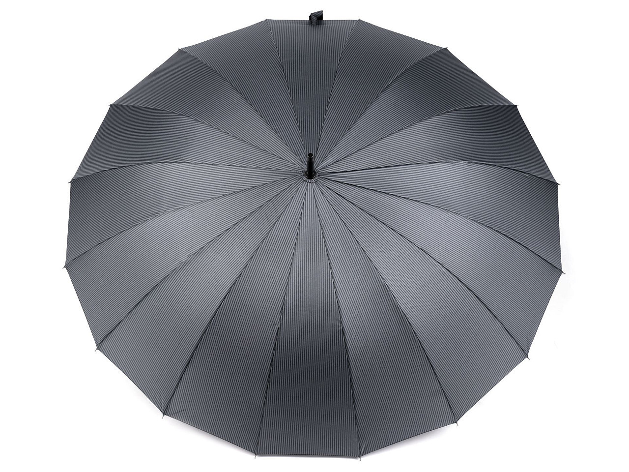 Velký rodinný vystřelovací deštník, barva 3 šedá proužky