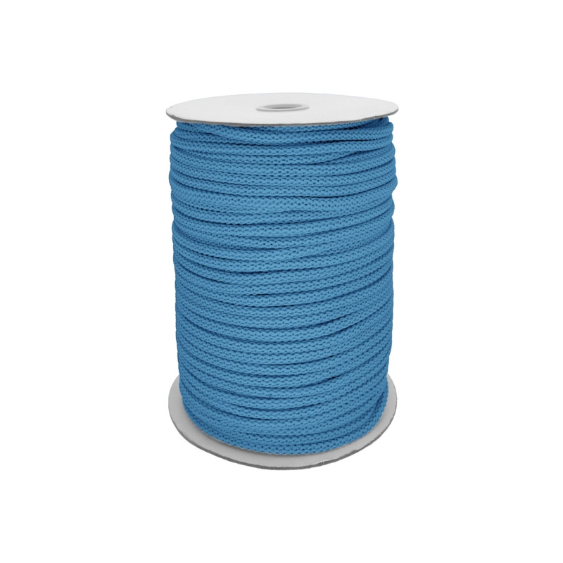 Oděvní šňůra PES Ø7 mm, barva Modrá sv. (546)