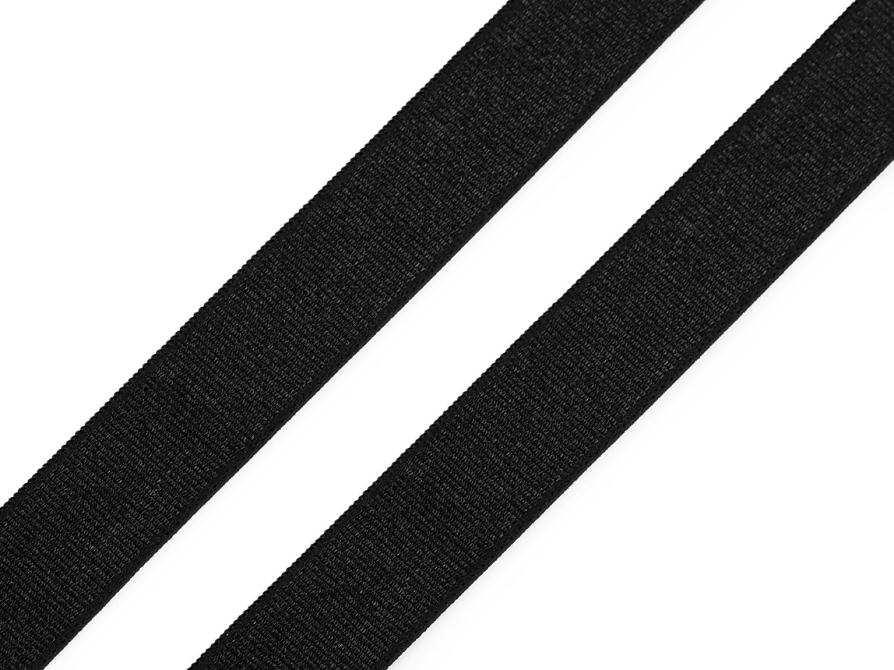 Pruženka saténová / ramínková šíře 15 mm, barva černá