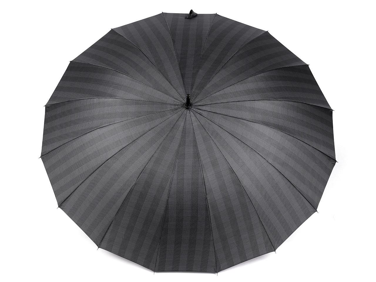 Velký rodinný vystřelovací deštník, barva 4 šedá tmavá káro