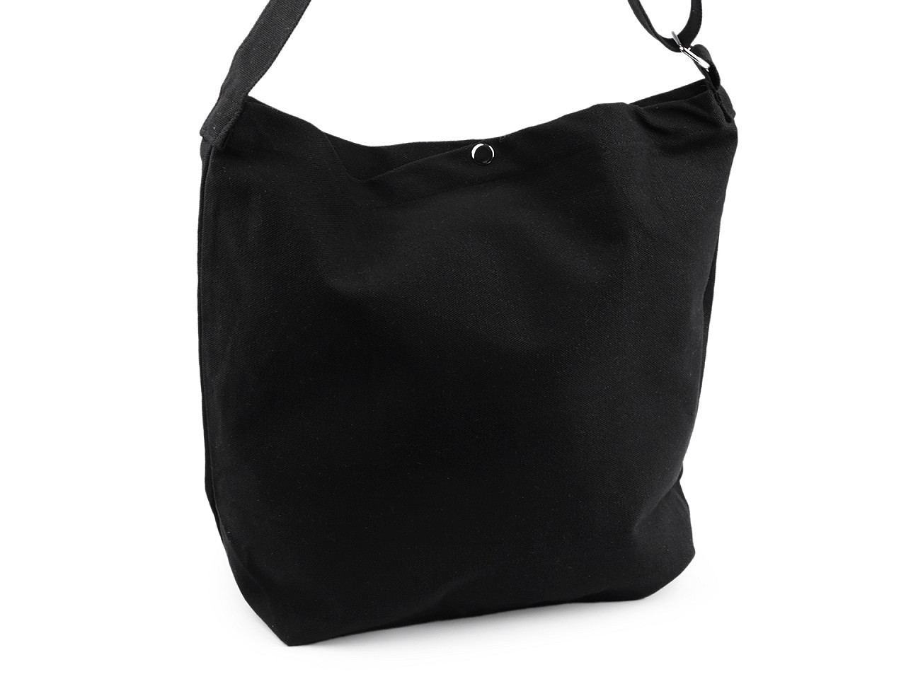 Textilní taška bavlněná k domalování / dozdobení 36x45 cm, barva 2 černá