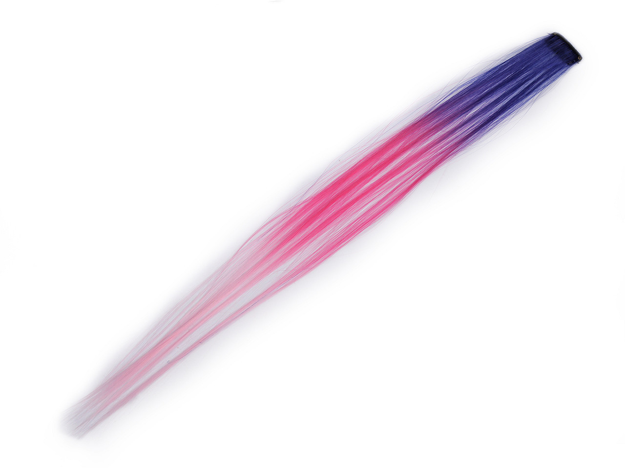 Pramen vlasů s clip-in hřebínkem, barva 4 fialová tmavá růžová