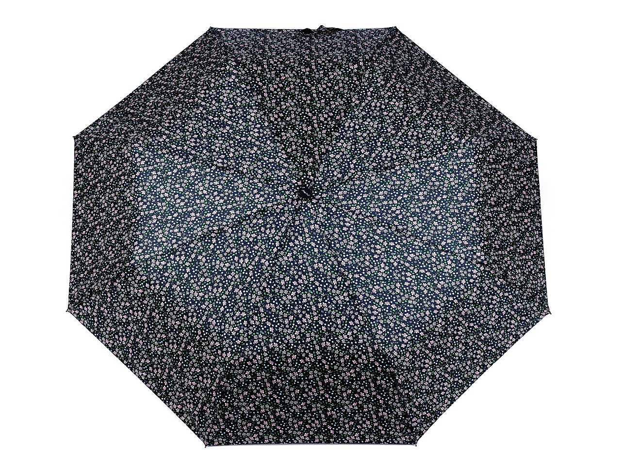 Dámský skládací vystřelovací deštník, barva 3 modrá tmavá